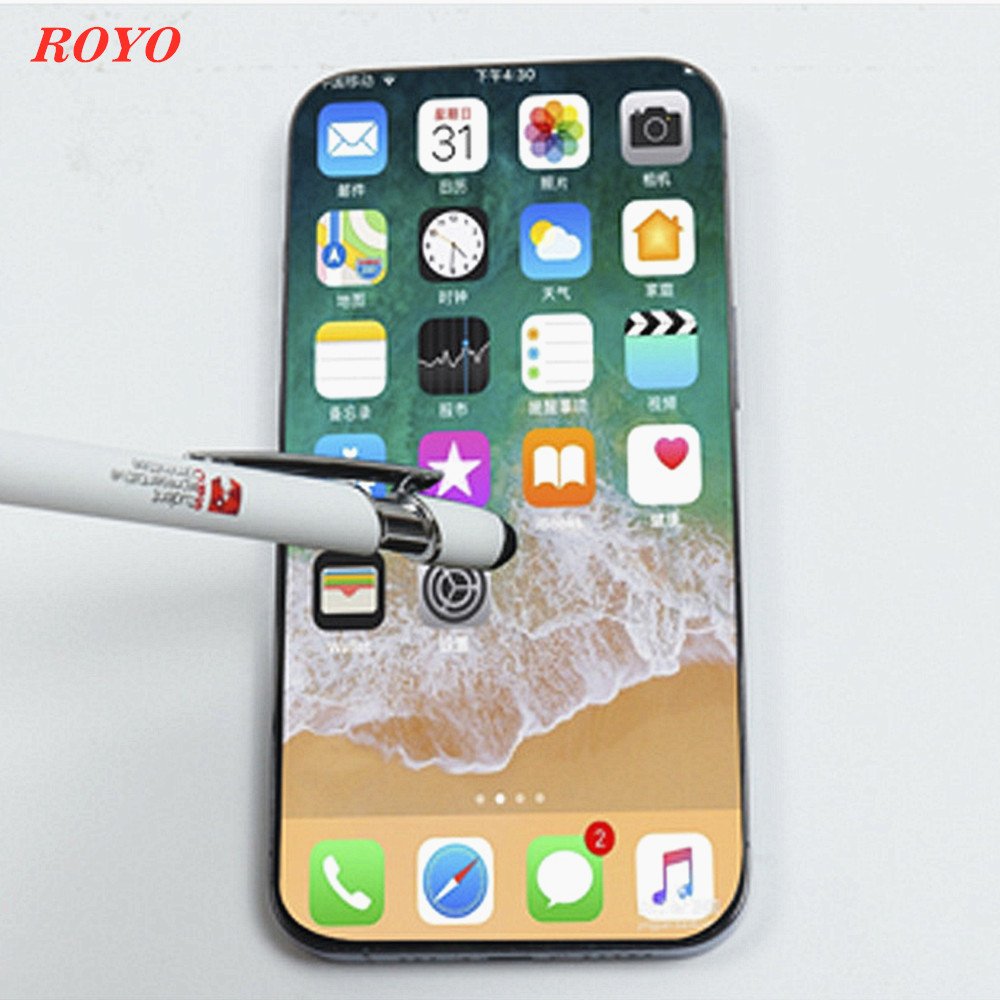 Fashioning 2 in1 Advertising Promotional Gift Ballpen Stylus Screen Capacitor Metal Ballpoint Pen With Custom Colors Logo