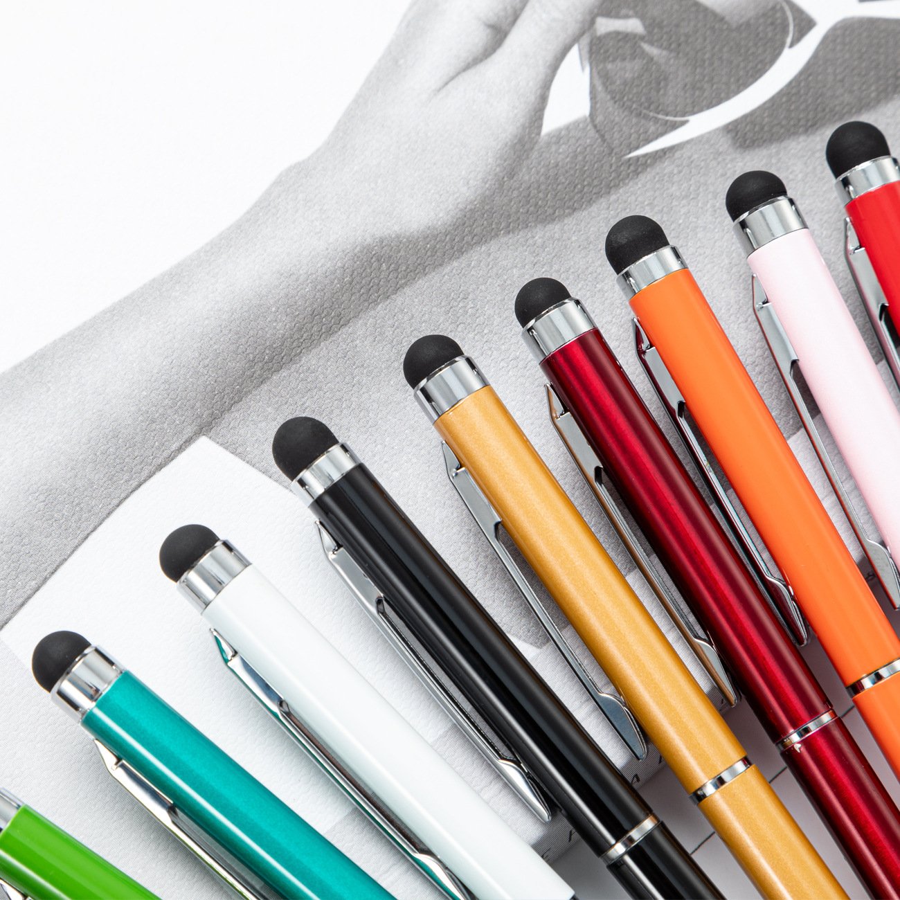 Personalized Universal Multi-Function Metal Stylus Pen Super Thin Ballpoint Touch Screens Handwriting Pencil Customized Office