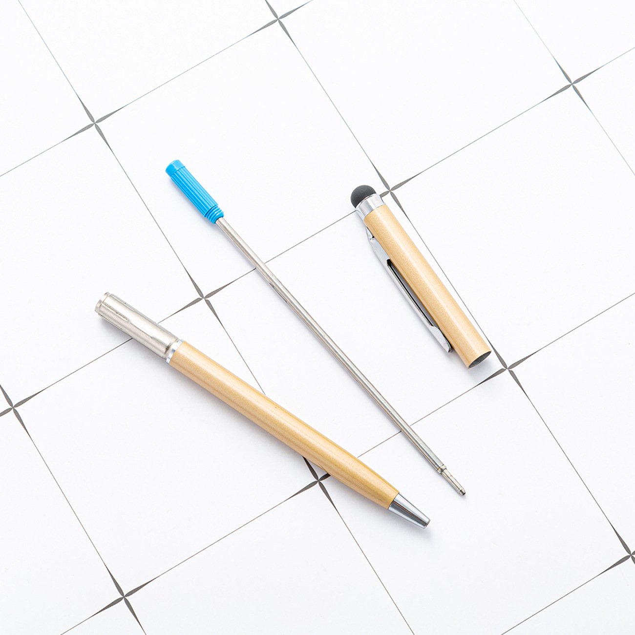 Personalized Universal Multi-Function Metal Stylus Pen Super Thin Ballpoint Touch Screens Handwriting Pencil Customized Office