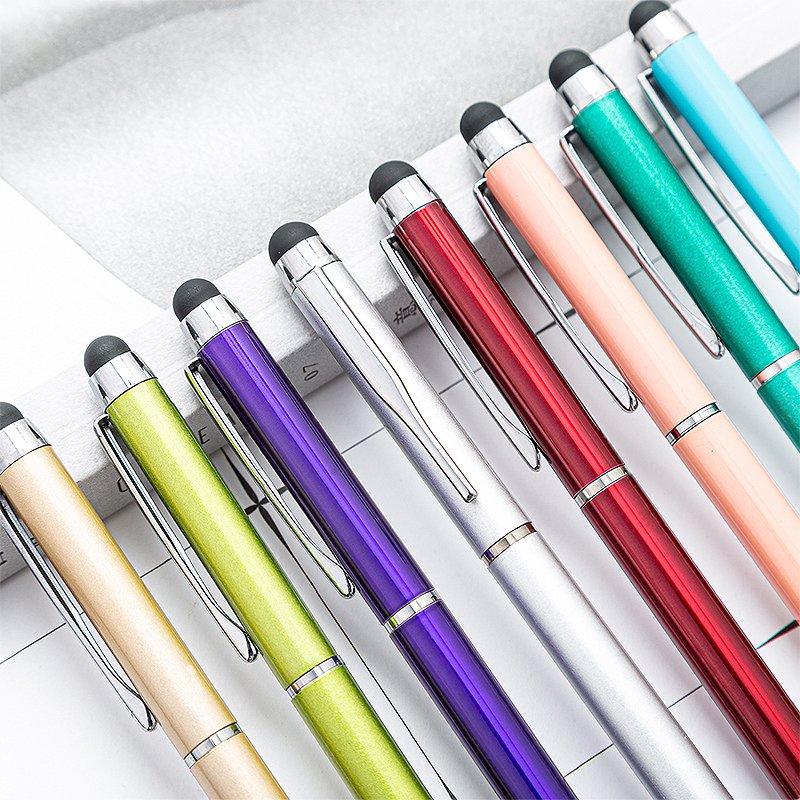 Promotional Novelty Touch Metal Aluminium customized pen Ball Point Pen Ballpoint pen with custom logo