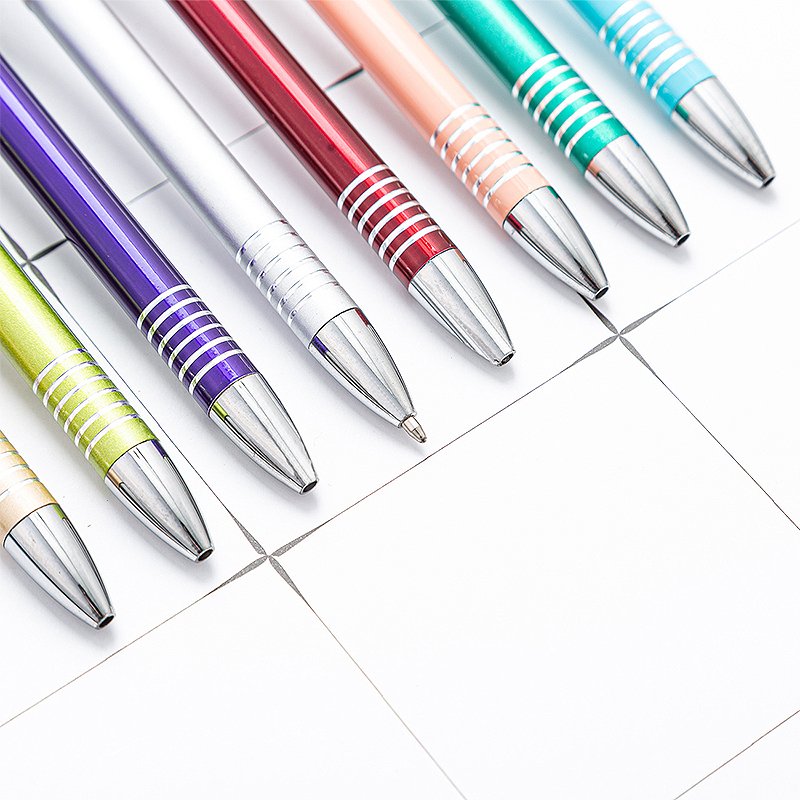Promotional Novelty Touch Metal Aluminium customized pen Ball Point Pen Ballpoint pen with custom logo
