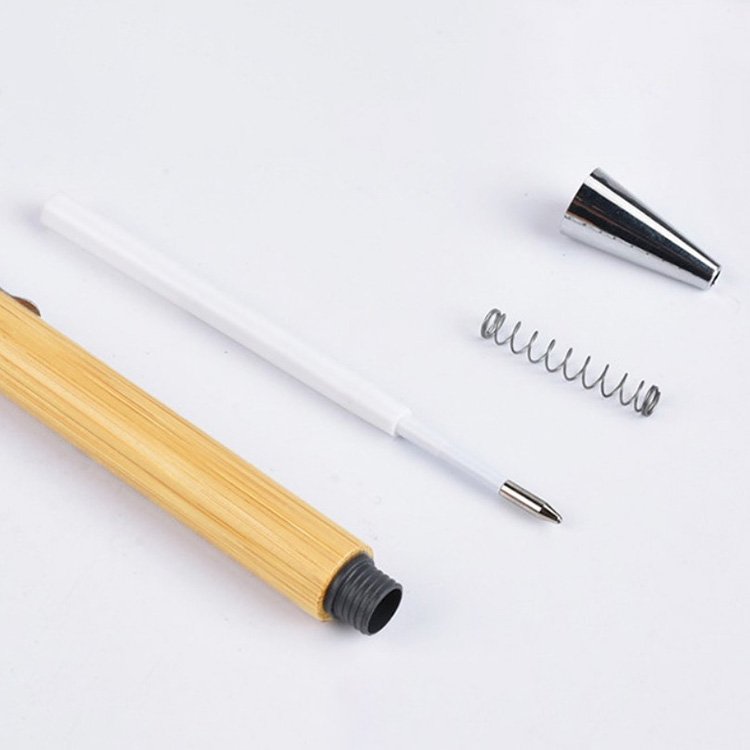 Wholesale Bulk Cheap Bamboo Handle Ballpoint Pens Eco Friendly Wood Bamboo Pen With LOGO