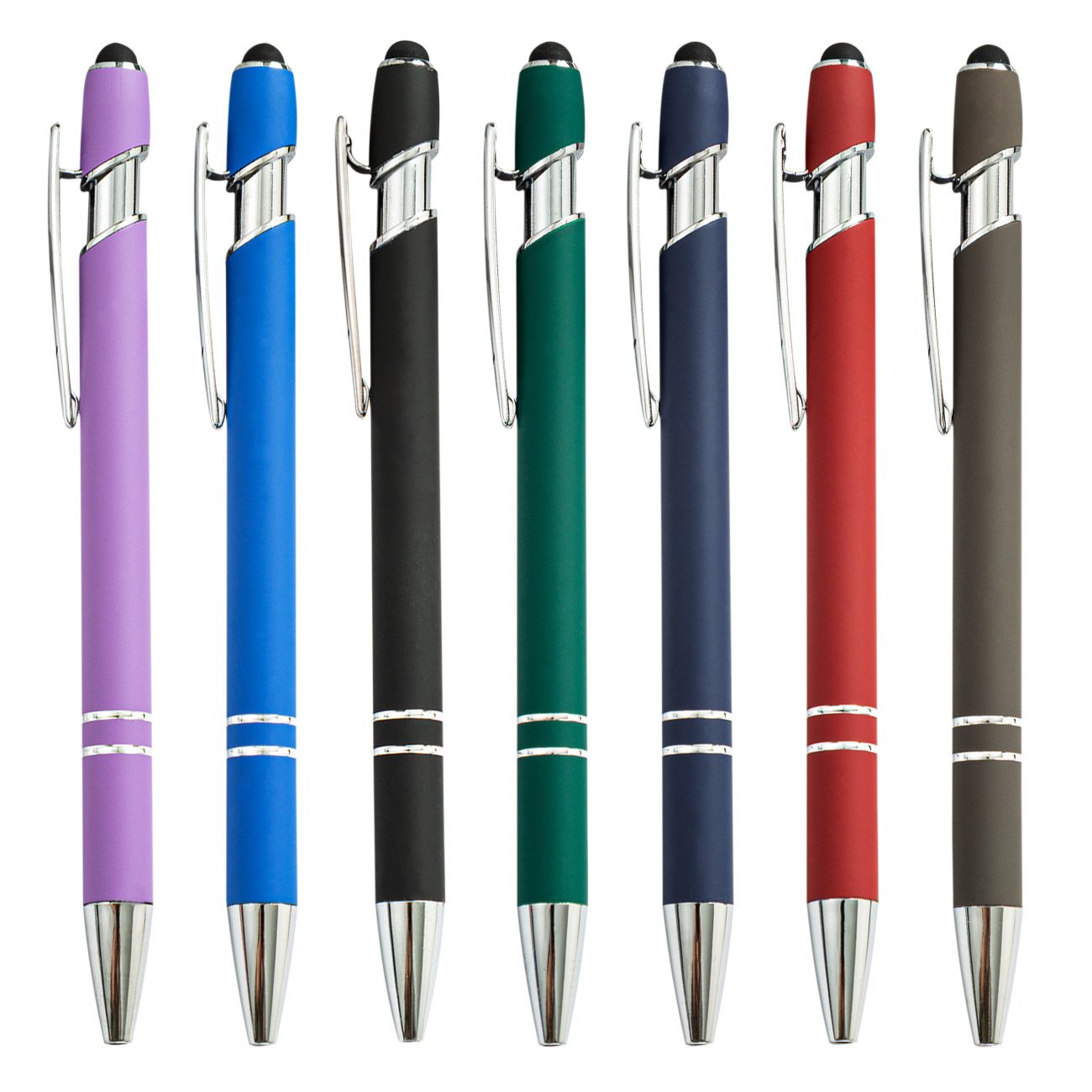 SY569 Custom Logo Pen Supplier Metal Rubber Ball Pen Gift OEM Custom Logo Promotional Touch Screen Ballpoint Pen with Logo