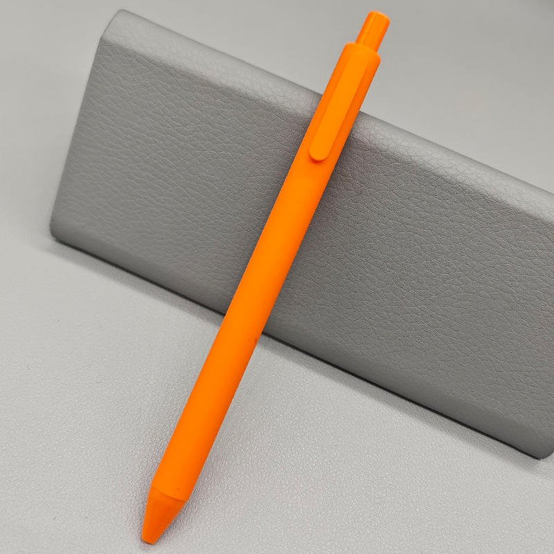 Advertising Plastic Fancy Ballpoint Pen Promotional Custom Logo Colorful Rubber Coated Ballpoint Pen