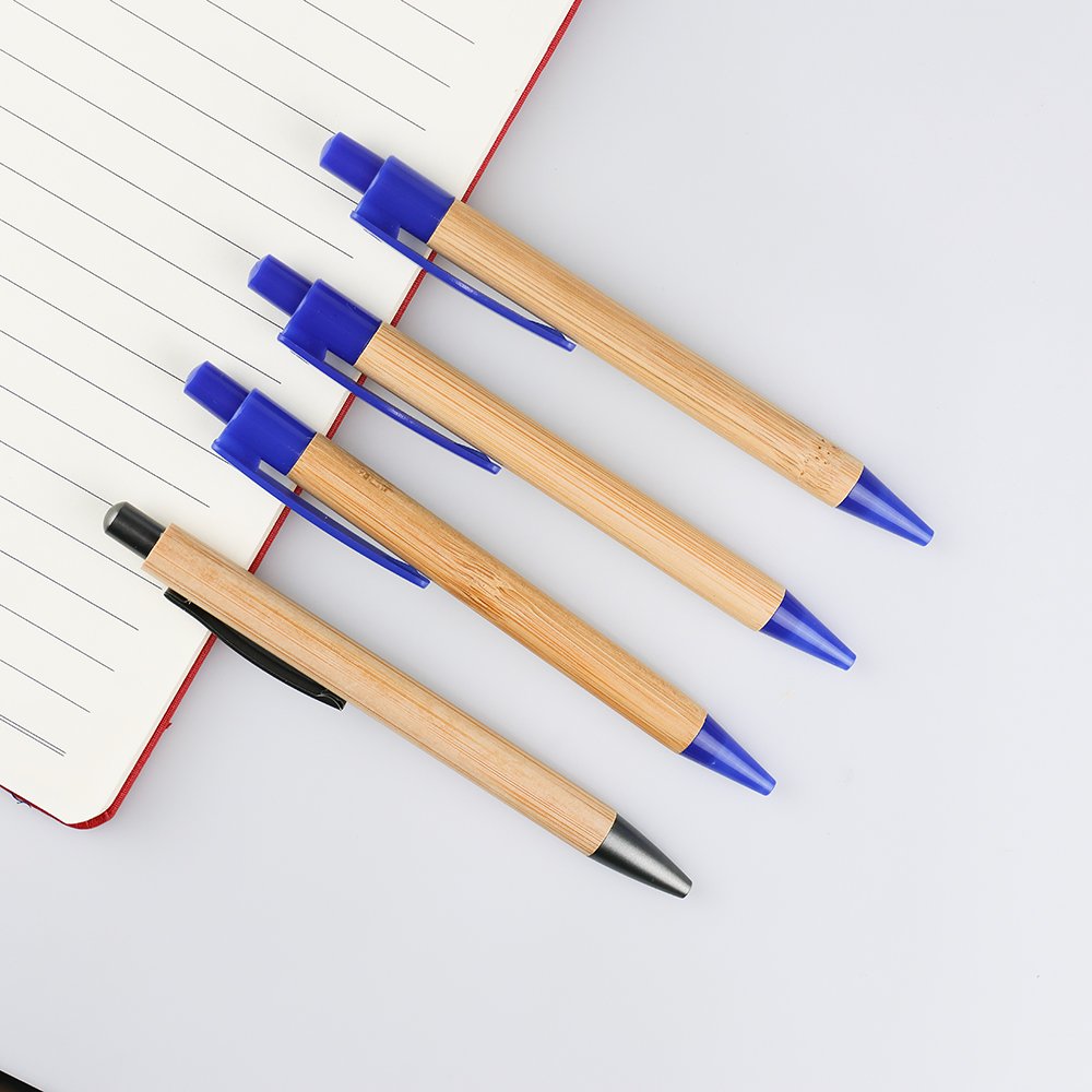 GemFully 1 dollar shop bamboo products custom pens logo printed free gifts for customers