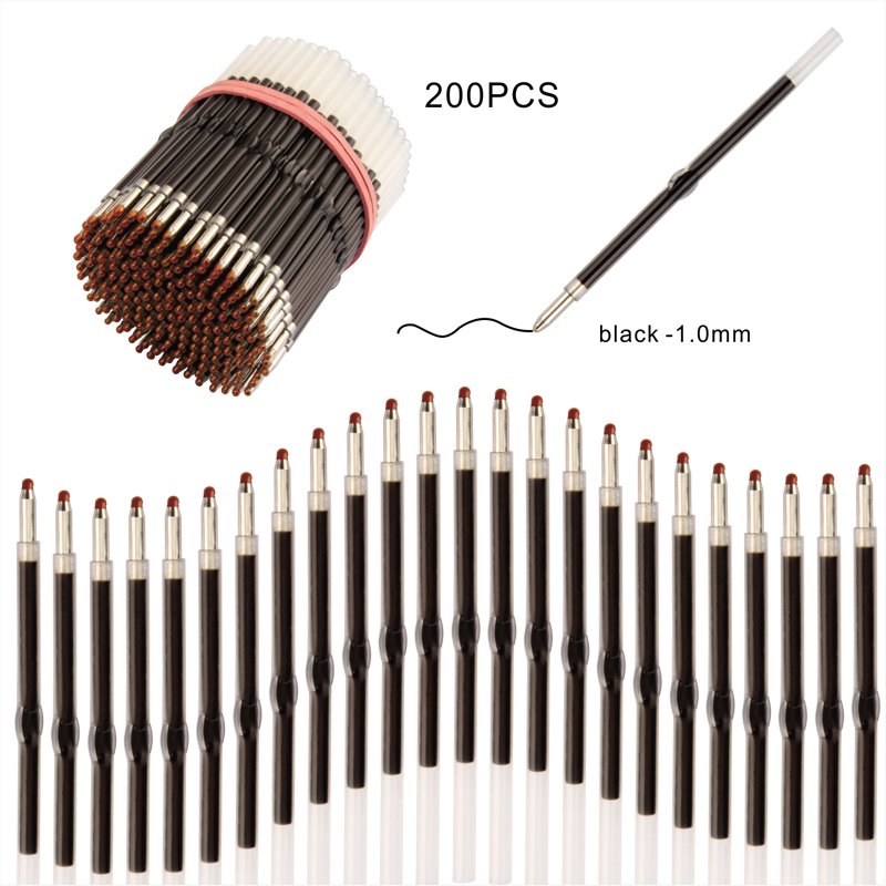 Bulk Wholesale Slimline Bead Pen Replaceable Refills Plastic Ballpoint Refill Replacement Ink for Beads Pen