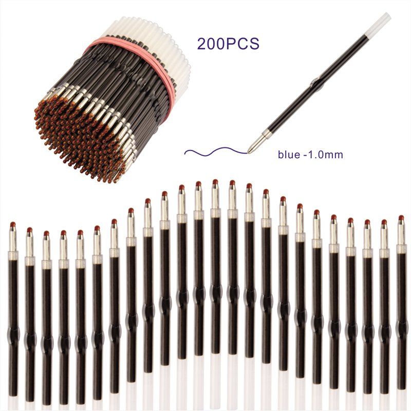 Bulk Wholesale Slimline Bead Pen Replaceable Refills Plastic Ballpoint Refill Replacement Ink for Beads Pen