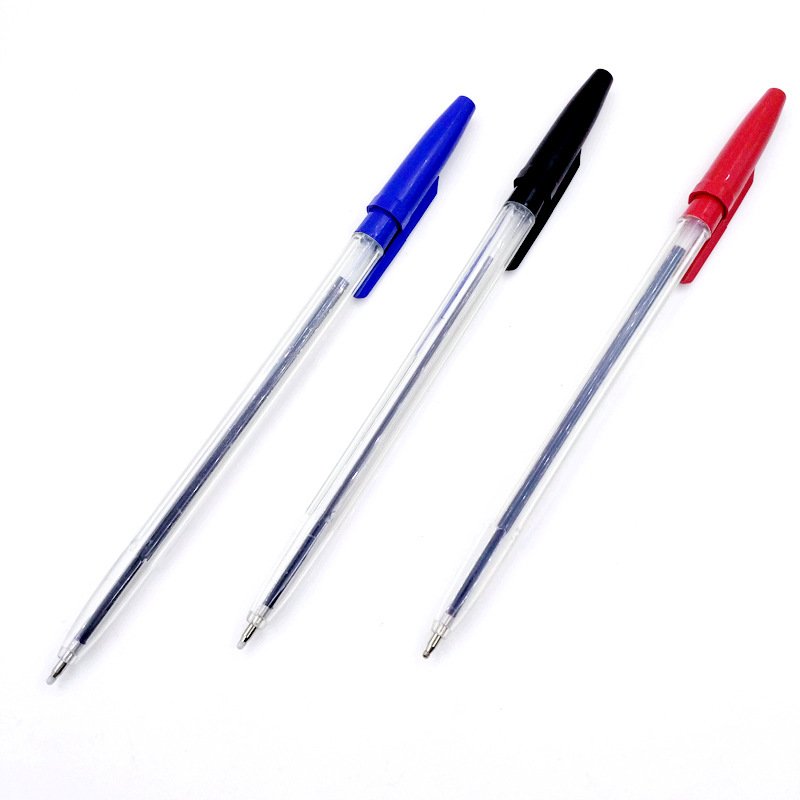 Pen manufacturer wholesale simple cheap plastic ballpoint pen promotional stick ballpen back to school pen
