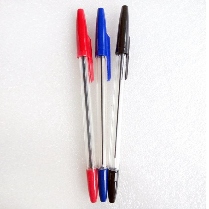 Pen manufacturer wholesale simple cheap plastic ballpoint pen promotional stick ballpen back to school pen