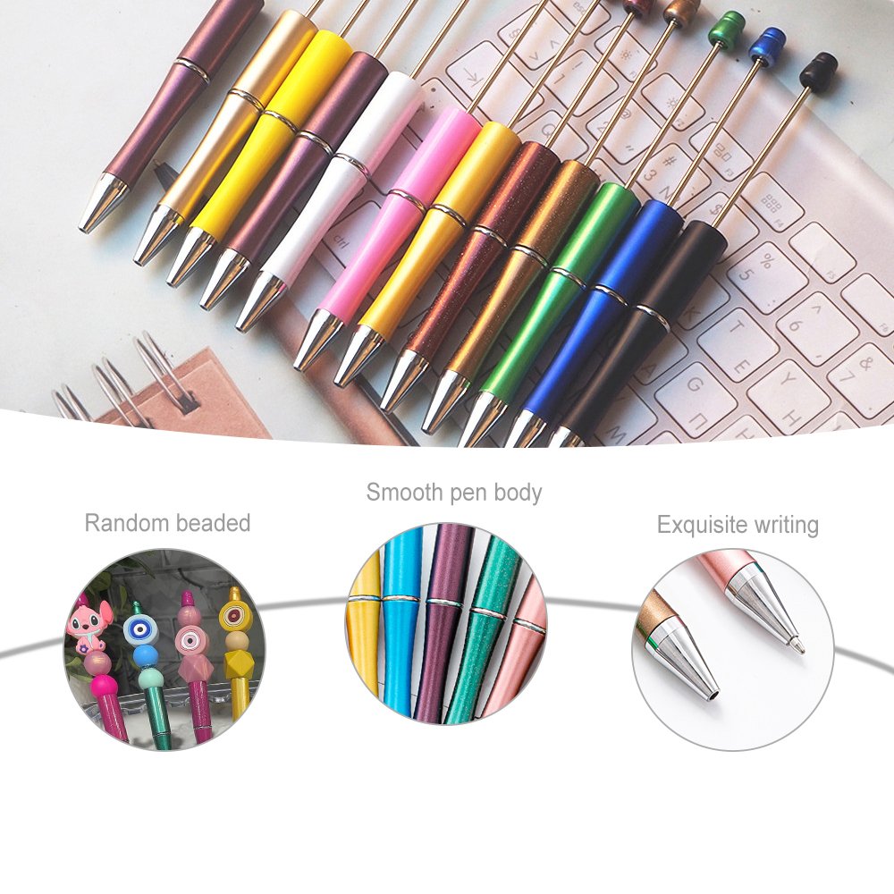 Best Selling Mixed Colour Ballpoint Pen Ball Pen Personalized Party Gift Plastic Beadable Pens For Guest
