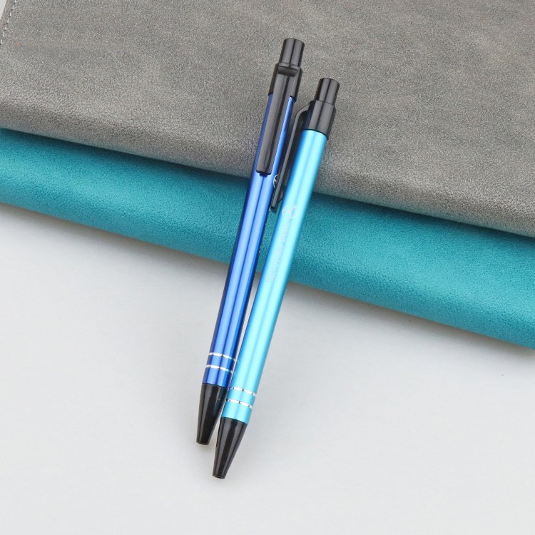 Customizable logo fine barrel metal touchscreen ballpoint pen