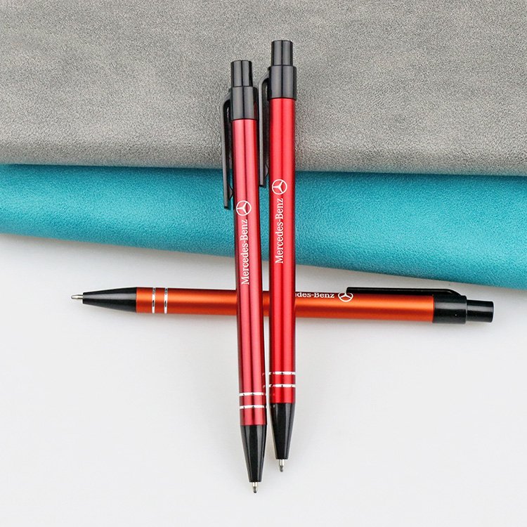 Customizable logo fine barrel metal touchscreen ballpoint pen