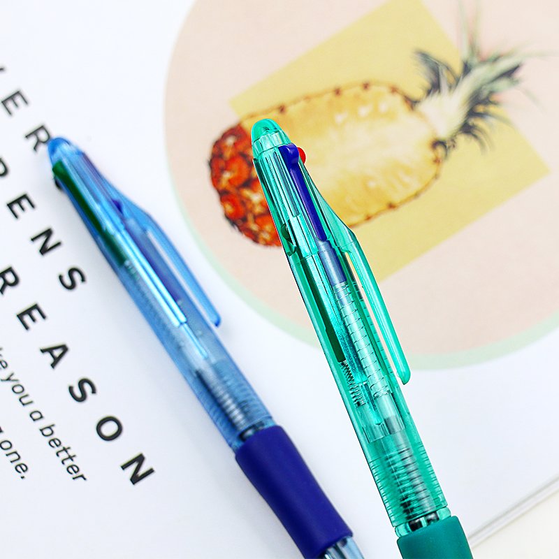 Cheap 4 in 1 Ballpoint Pen Advertising Pen Custom Logo Plastic Ball Pen for Business