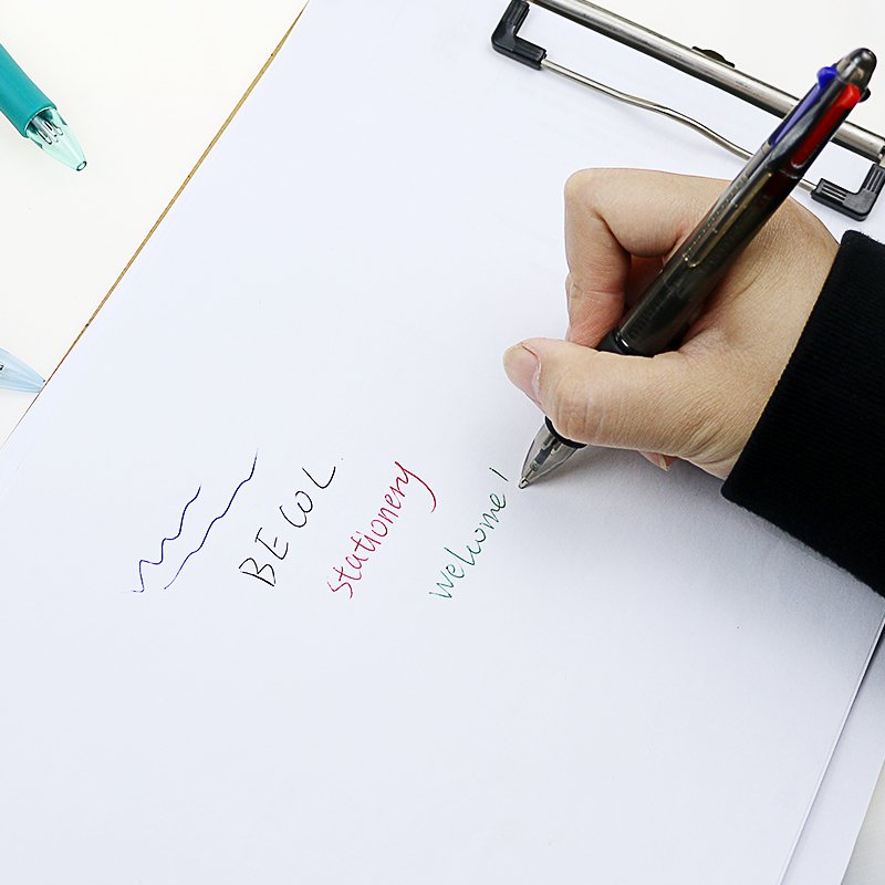 Cheap 4 in 1 Ballpoint Pen Advertising Pen Custom Logo Plastic Ball Pen for Business
