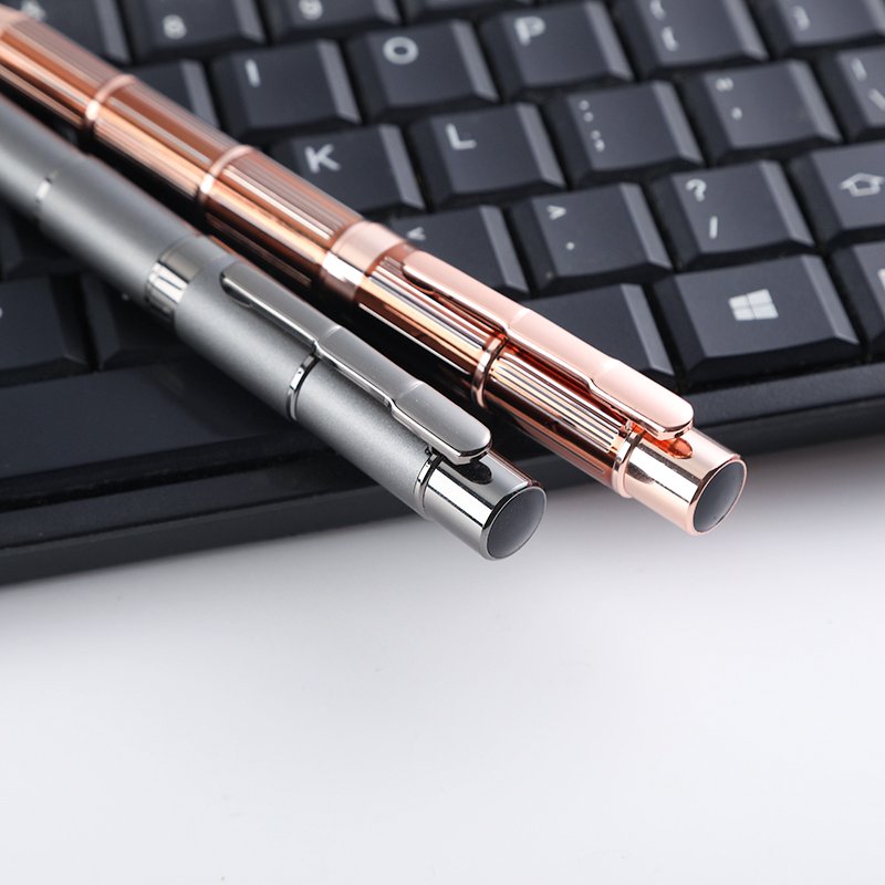 2024 New high-end business rose gold oil rotate dubai pen heavy feeling gift metal ballpoint pen engraved