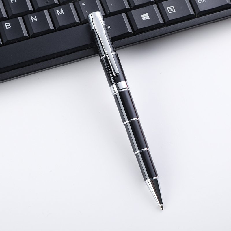 2024 New high-end business rose gold oil rotate dubai pen heavy feeling gift metal ballpoint pen engraved