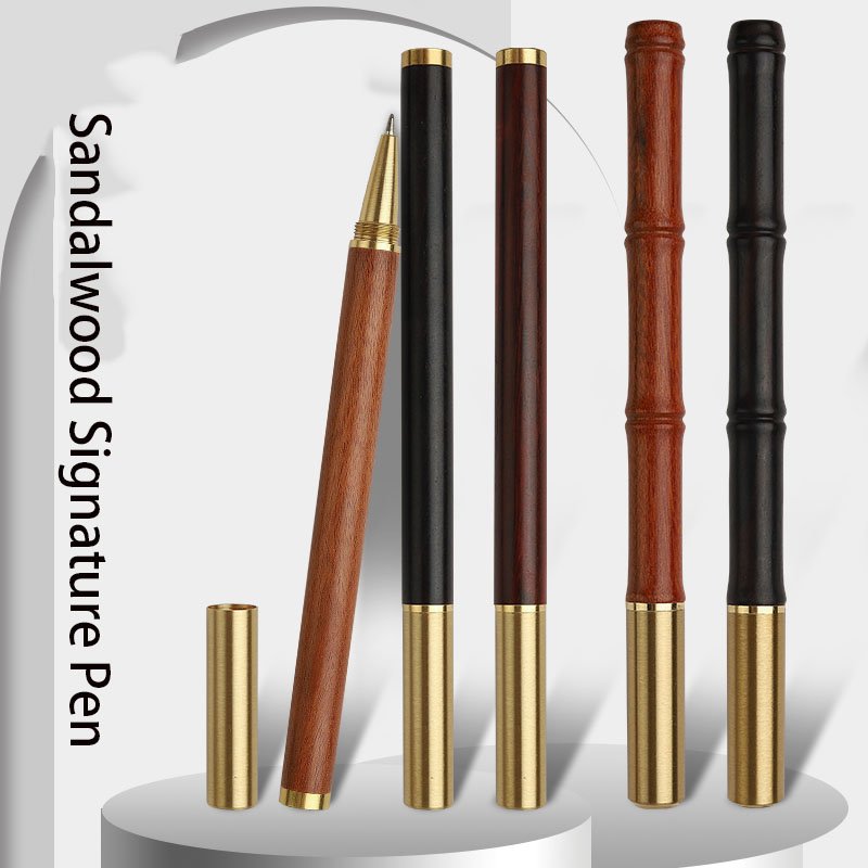 Promotional Natural ECO Friendly Wood Pens Customized Engrave Logo Ball Pen Luxury sandalwood Ballpoint Pen