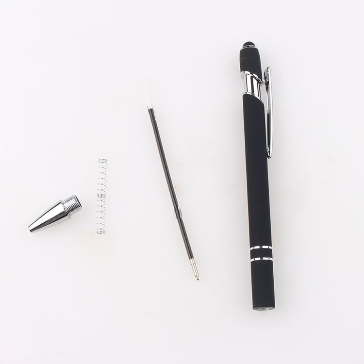 Touch Stylus 2 in 1 Metal Aluminium Ballpoint Pen Promotional Multi-Colors Custom Printed Logo Laser Engraved For Office