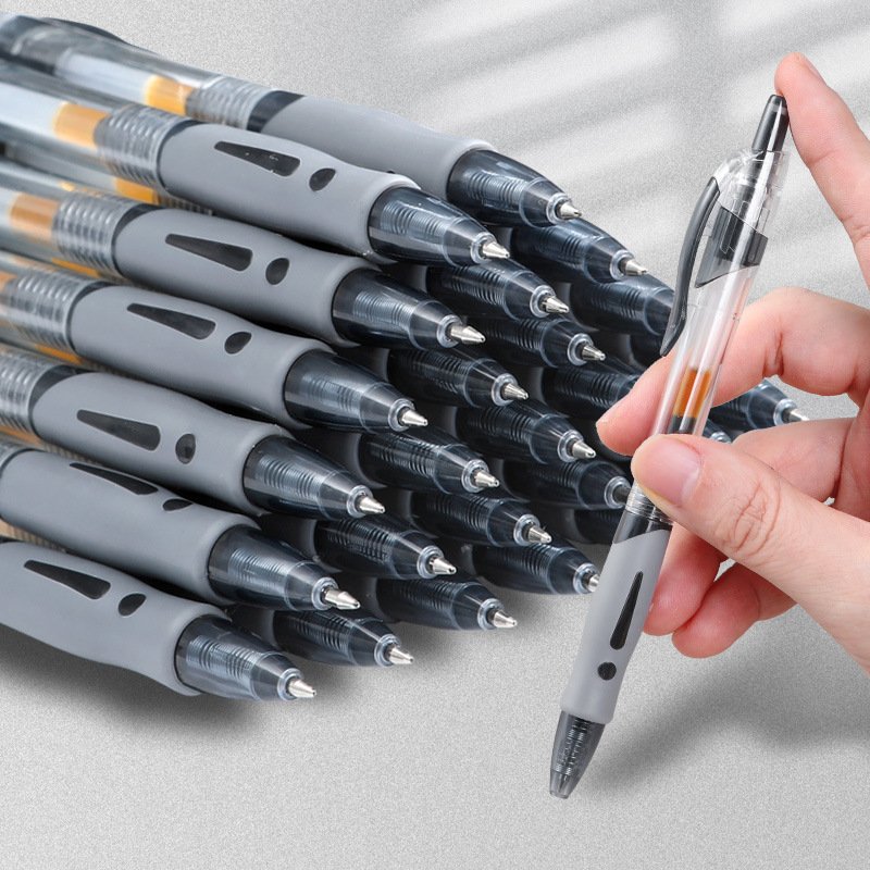 Push ballpoint pen 0.5mm black bullet tip office signature carbon pen student brush pen red