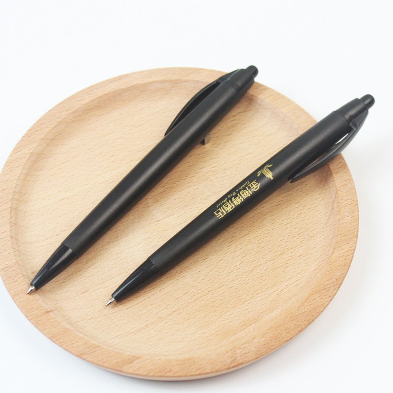 Customized hotel printed logo gift ballpoint pen promotional plastic ball pen