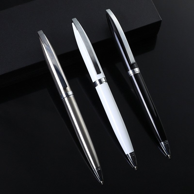 X727 Luxury Black Glossy Pen With Gold Promotional Ballpoint Pen For Business Hotel Gifts