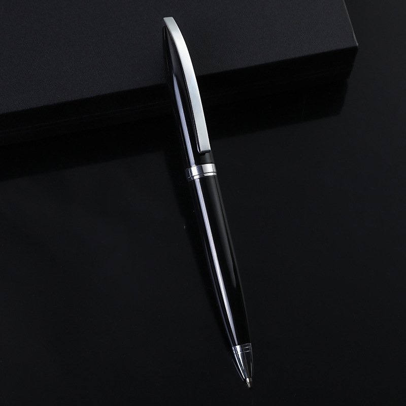 X727 Luxury Black Glossy Pen With Gold Promotional Ballpoint Pen For Business Hotel Gifts