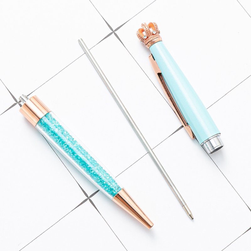 Luxury Metal Diamond Gift Pens Custom Logo Pen Diamond Multi-Color Crystal Ball Pen For Girl