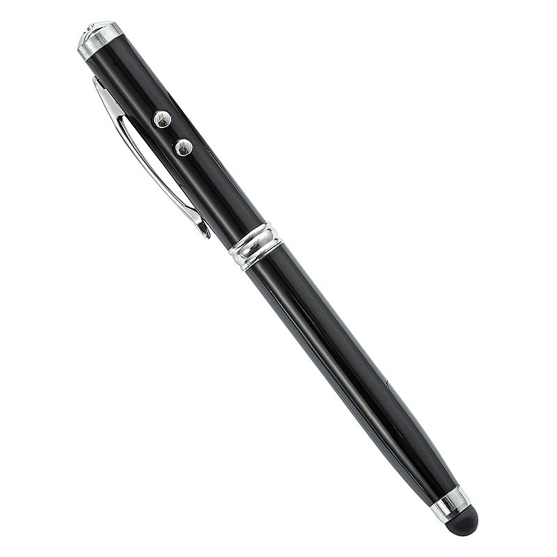 4 in 1 multi tech tool pen touch screen with custom logo color LED light multi function metal ballpoint pen