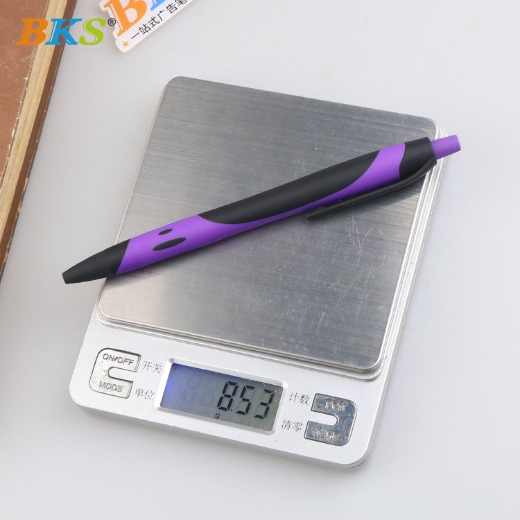 Custom LOGO Black Ballpoint Pen Set Soft Touch Rubber Cover 1.0mm Plastic Writing Click Promotional Pens for Gifts
