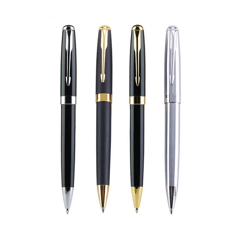 Promotional Metal Ballpoint Pen Customized Logo Advertising Gift High Quality Personalized Matte Black Pen