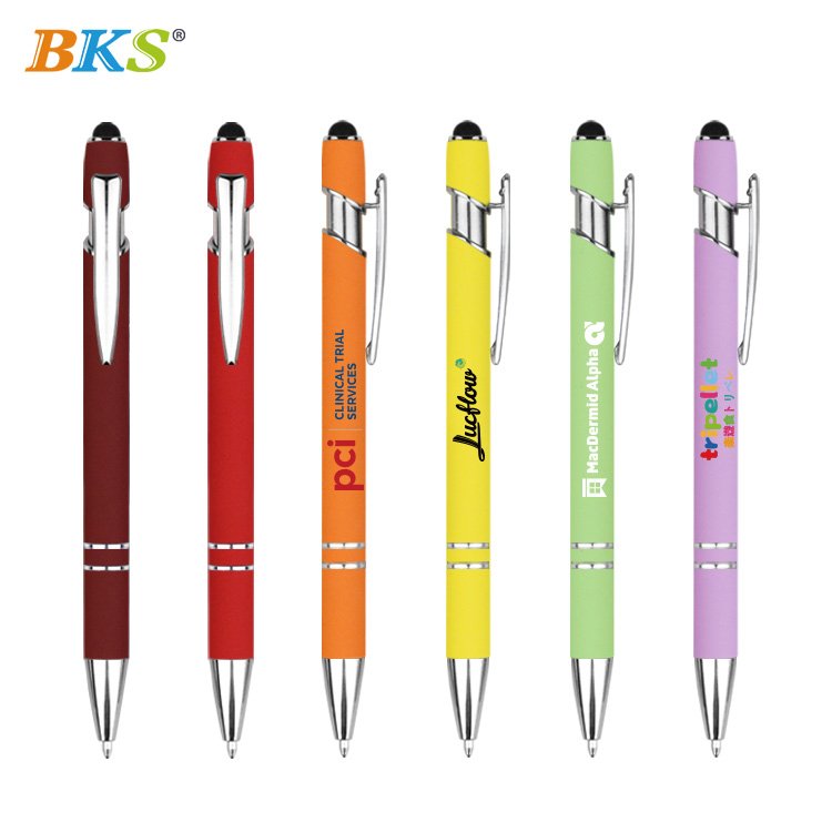 New Arrival Stylus Pen Advertising Gift Ball Point Wholesale Luxury Rose Gold Metal Office Ballpoint promotion pen with logo