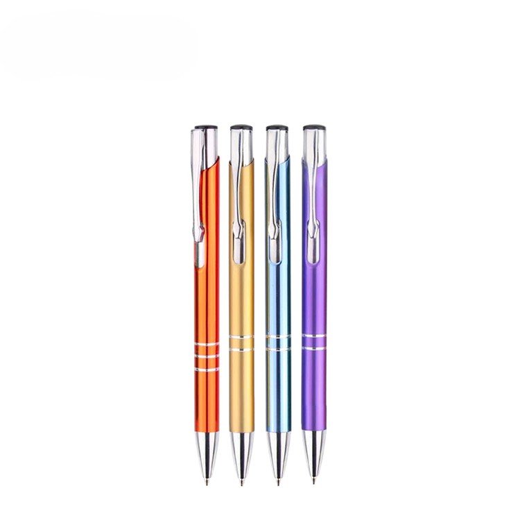 Ball Pen Advertising Ballpoint Pen Promotional Metal Engraving Personalized Gift Metal Luxury with Logo Customized Free 20pcs