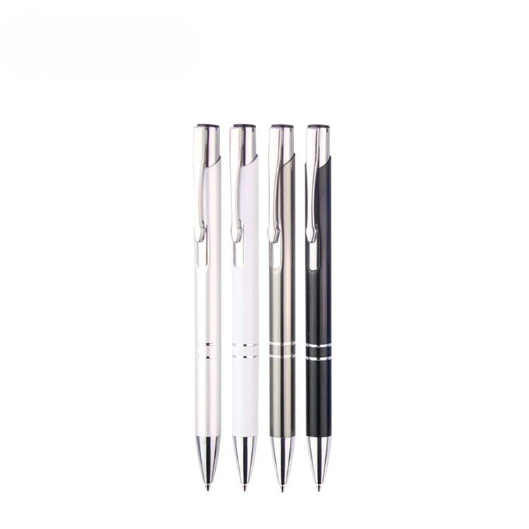 Ball Pen Advertising Ballpoint Pen Promotional Metal Engraving Personalized Gift Metal Luxury with Logo Customized Free 20pcs