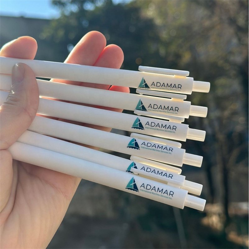 Wholesale Plastic Gel Pen Holder Clip with Logo Printing for Promotional Gifts Cheapest Plastic Ballpoint Pen with Logo