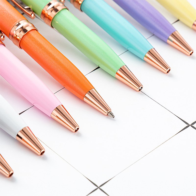 High Quality Plated Gold And Silver Pen Heavy Metal Pen Luxury Ball Pen Customized Logo