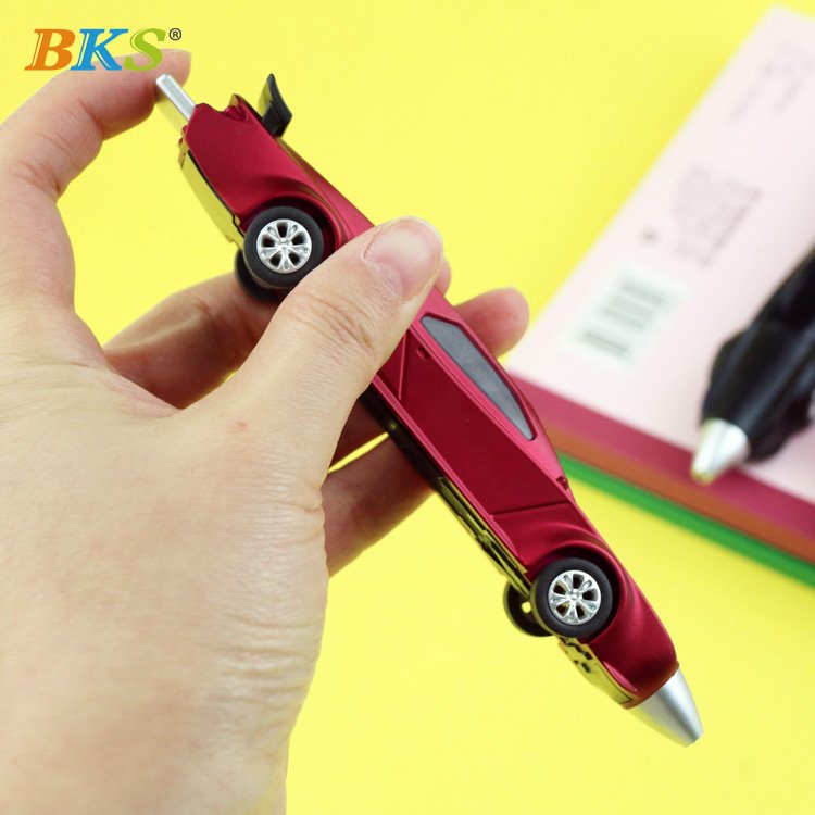 BKS custom personalised pens Popular cheap plastic promotional car shape gift pen with company logo printed