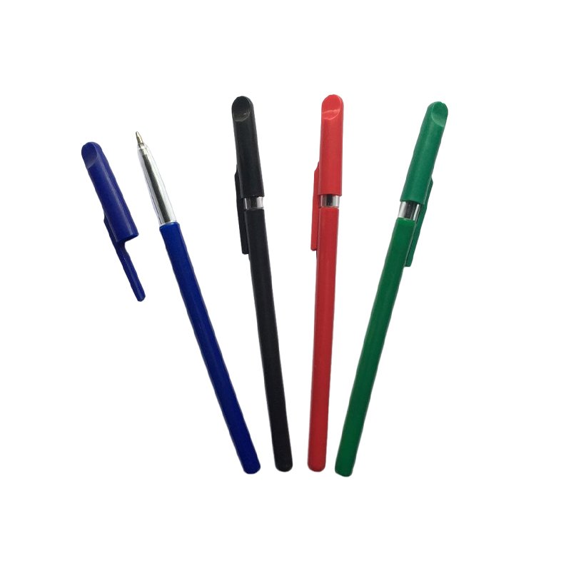 Promotional Custom Logo Ballpoint Pens Metal and Paper Material Gel Pens in Matt Black Plastic for Gifts