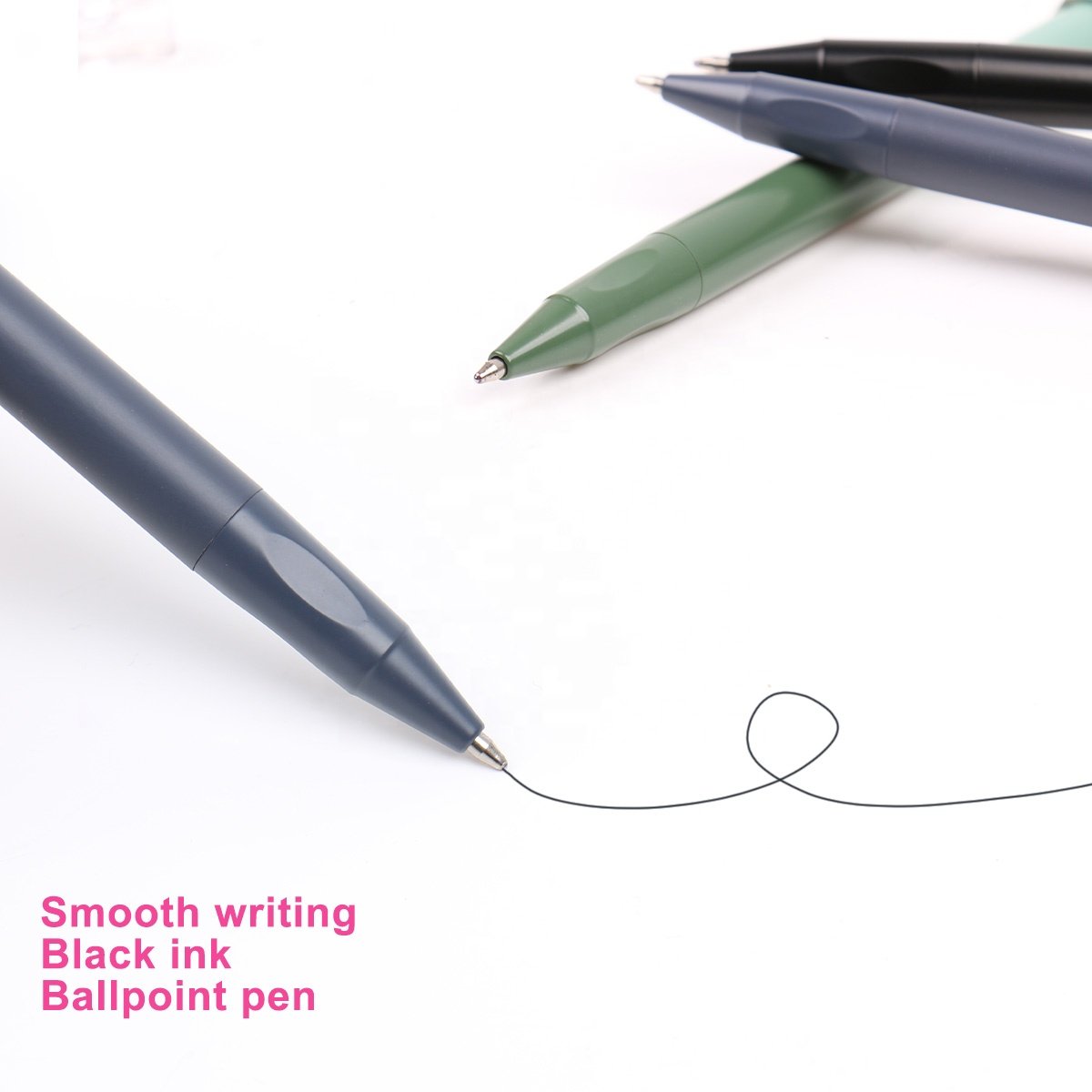 Factory Custom LOGO Metal Promotion Ballpoint Pen Rotary Office Stitching Color Good Luck Rotary Decompression Creative Toy Pen