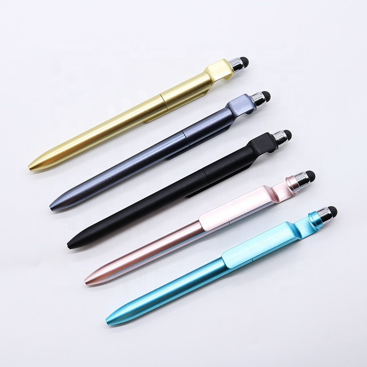 High quality 3 in 1 stylus touch mobile phone support stand professional ballpoint pen