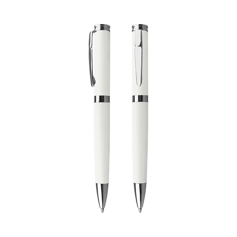 Custom logo pen set with gift case luxury Promotion Logo Advertising metal ball point pen roller pen
