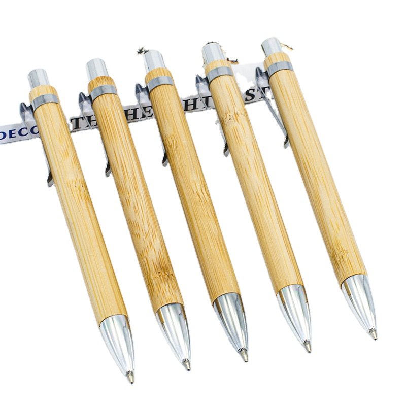 Promotional Personalized Customized Bamboo Ball Pen Eco Friendly Engraved Bamboo Ballpoint Pen With Logo
