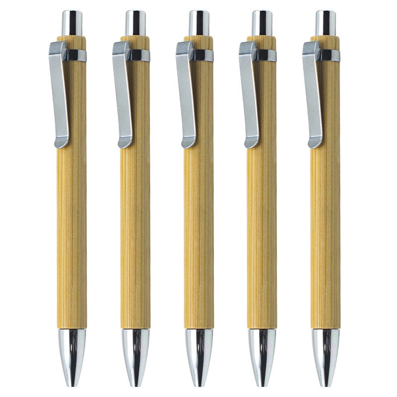 Promotional Personalized Customized Bamboo Ball Pen Eco Friendly Engraved Bamboo Ballpoint Pen With Logo