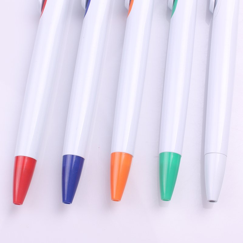 Customizable Logo Promotion Ballpoint Pen Flexible Design Multiple Color Plastic Caneta Stylo Personnalizable