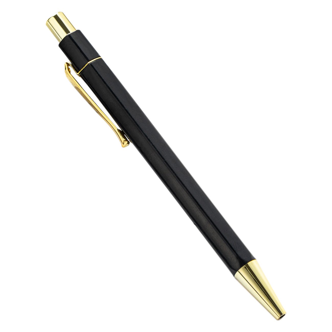 JPS High Quality Gold Hexagon Ball Pen With Custom Logo, Cute Pens For Women, Men, Office
