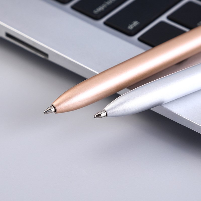 Luxury Wholesale Metal Ball Pen Select Best Writing White Rose Gold Black Ballpoint Pen