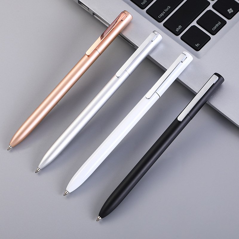 Luxury Wholesale Metal Ball Pen Select Best Writing White Rose Gold Black Ballpoint Pen