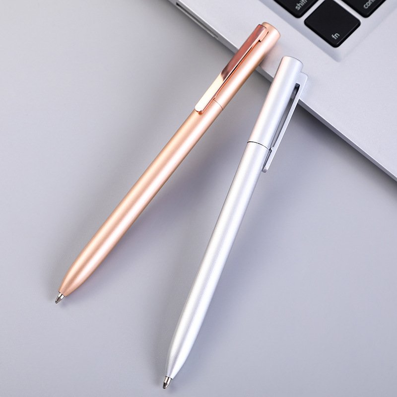 Luxury Wholesale Metal Ball Pen Select Best Writing White Rose Gold Black Ballpoint Pen