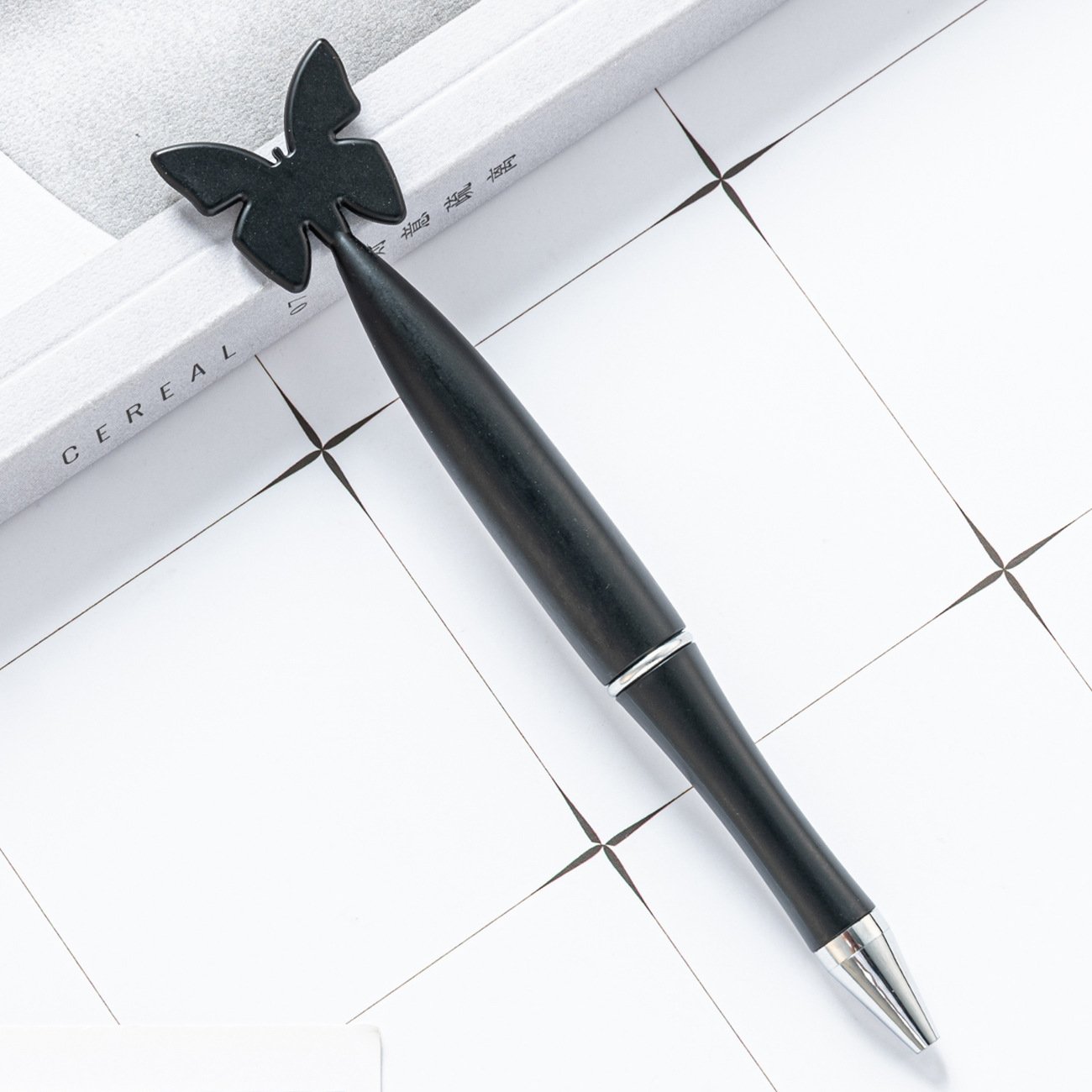 promotional custom gel pens butterfly bowknot stylus fancy ball pen luxury cute color slim metal body twist ballpoint pens