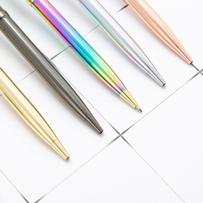 High Quality Metal Holographic Roller Ball Pen with Custom Laser Print Logo