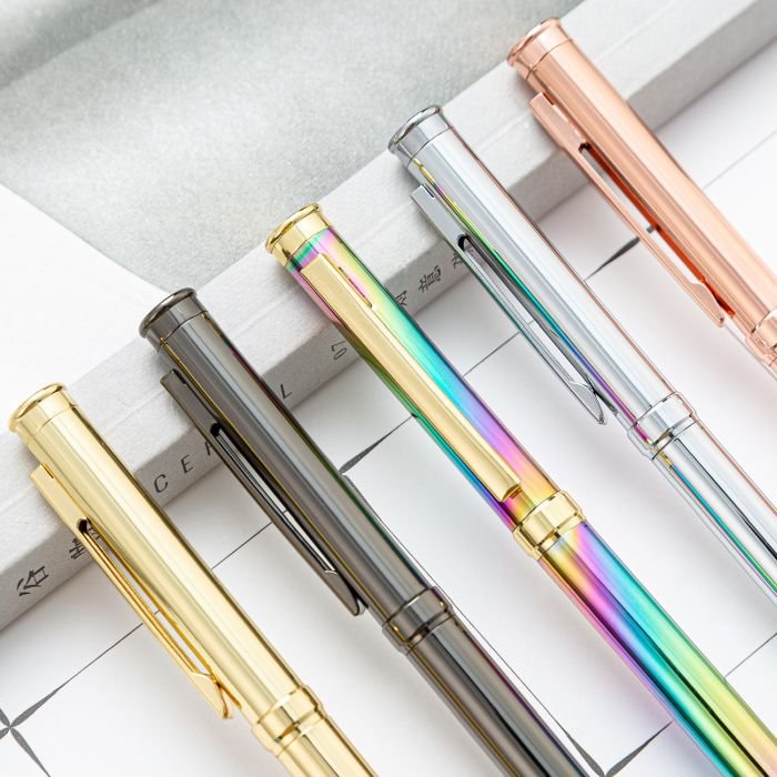 High Quality Metal Holographic Roller Ball Pen with Custom Laser Print Logo